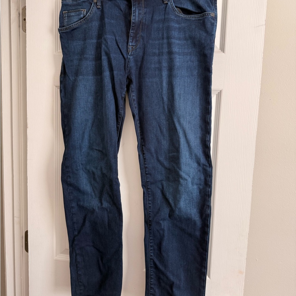 Mavi Men's Dark Blue Straight Leg Jeans